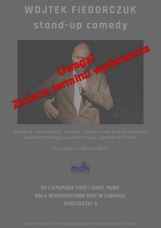 zmiana terminu stand-up